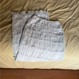 NWOT Peppermayo Low Rise Pleated Max Skirt — Light Blue